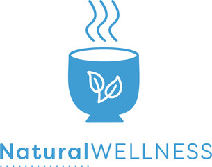 Digital png illustration of natural wellness text on transparent background