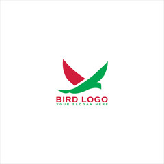 Obraz premium Bird simple logo design vector