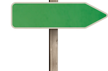 Digital png illustration of green signpost on transparent background