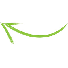 Digital png illustration of green arrow on transparent background