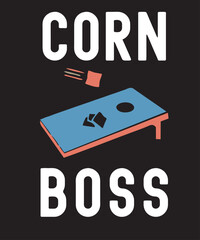 Cornhole vintage graphic, cornhole board and bean bags with funny saying Bag It Or Go Home