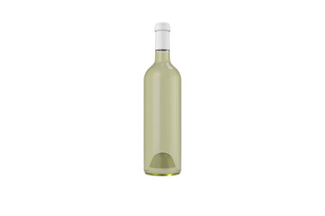 Digital png illustration of wine bottle on transparent background