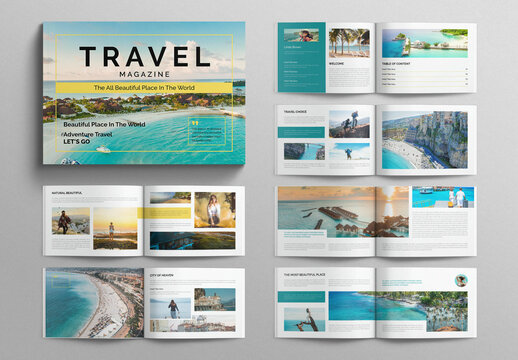 Travel Magazine Template Landscape