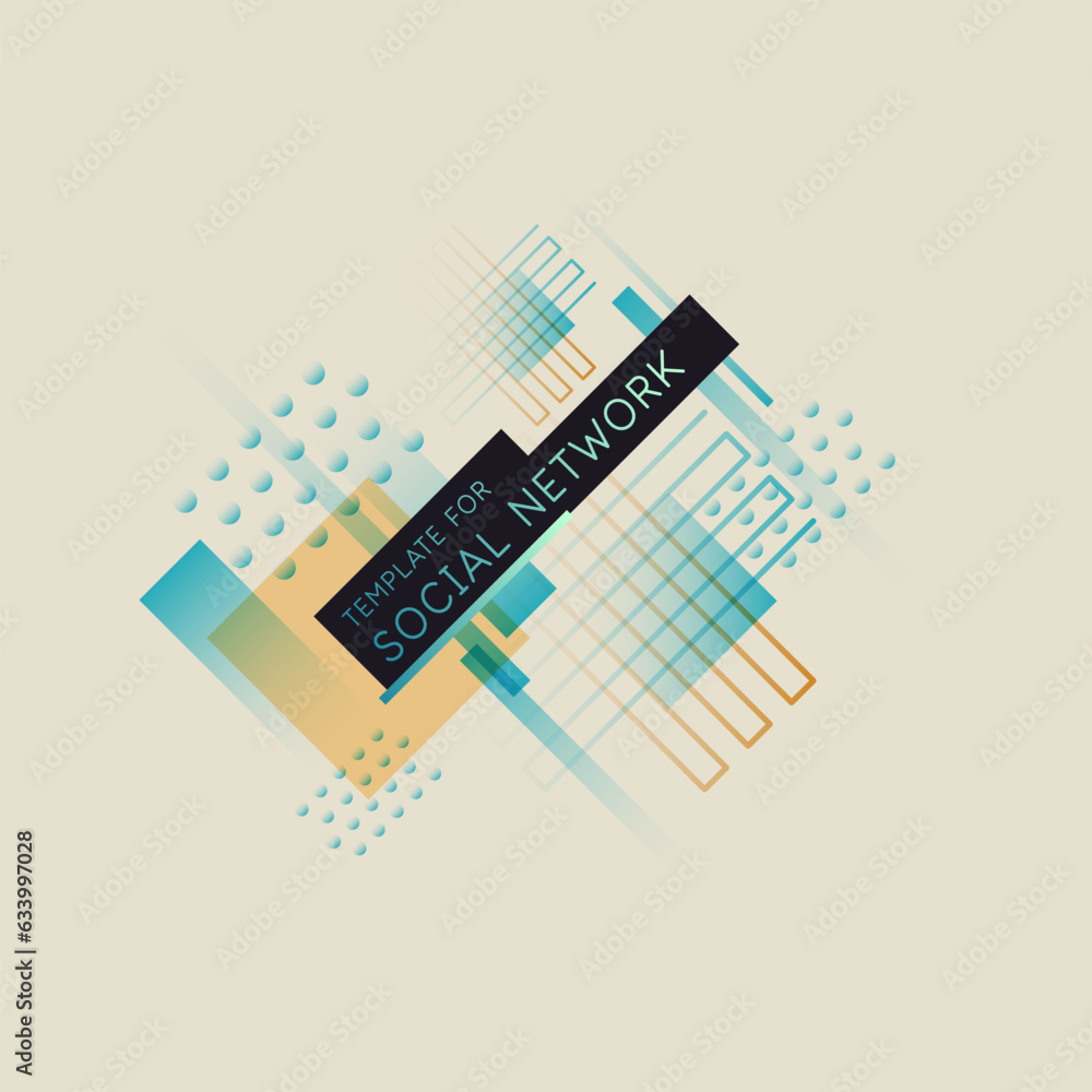 Poster abstract background with simple elements. an image with a composition of geometric elements and shap