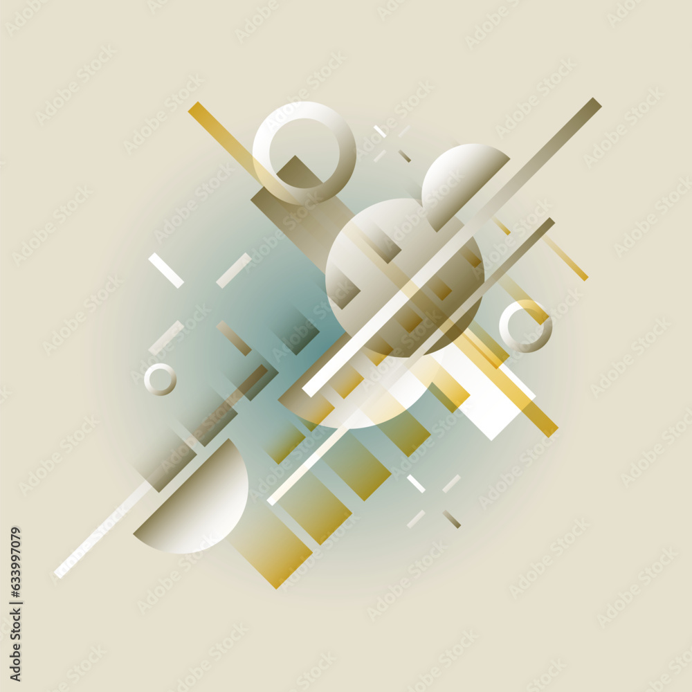 Poster abstract background with simple elements. an image with a composition of geometric elements and shap