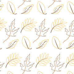 leaf foliage autumn line forest pattern background