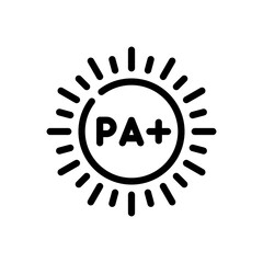 pa plus line icon