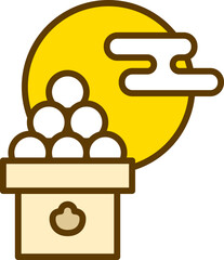 お月見団子のイラスト・アイコン