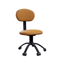 3D Model Illustration of Office Chair for Diligent Employee
