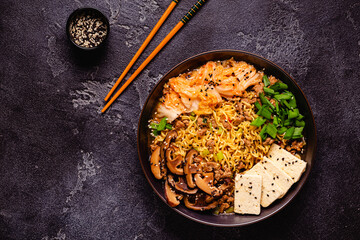 Korean style instant noodle, Shin Ramyeon.