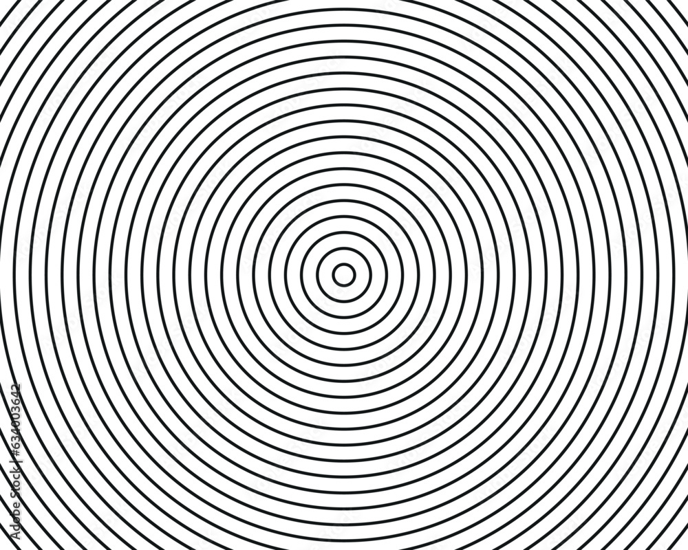 Poster concentric circle texture elements, spaced concentric circle, line in a circle concept, black circul