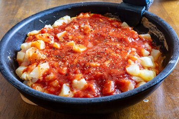 キャンプ場で食べたとても美味しいスペイン風オムレツ