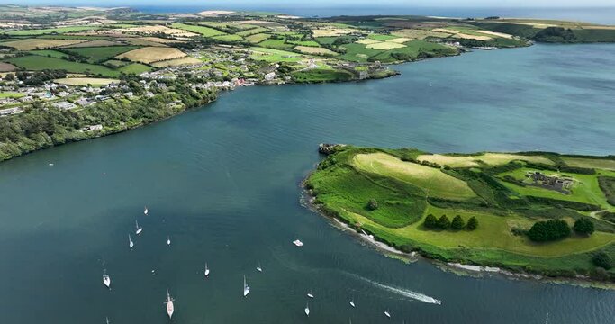 Picturesque views of the resort town of Kinsale 4k