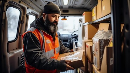 Handling with care: Loading delicate items onto the truck