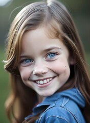 portrait of a smiling girl