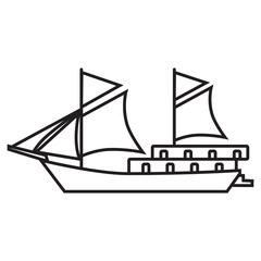 illustration of sailing boat