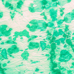 Dirty Art Blur. Mint Tie Dye Spiral Background.