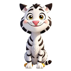 tiger cartoon isolated on white