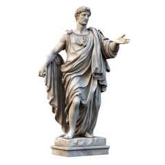 A marble statue isolated on transparent background png. - obrazy, fototapety, plakaty
