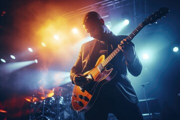 Guitarist on stage