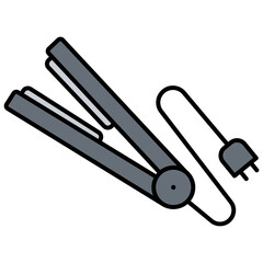 Hair straightener icon