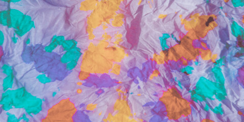 Fototapeta na wymiar Elegant Tie Dye Seamless. Mixed Watercolor. Tiles