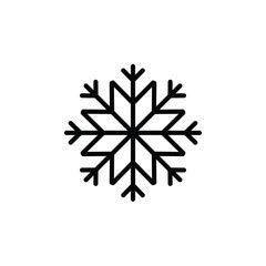 Snowflake Icon. Ice, Cold. Frozen Symbol  for Design and Websites, Presentation or Mobile Application.    