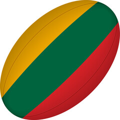 Lithuania rugby ball.