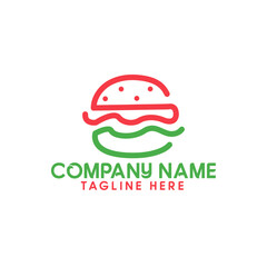 Burger Health Food Logo

