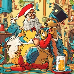 Beer Cartoon Background Very Cool