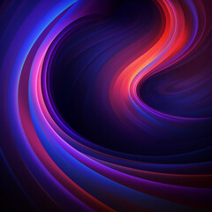 Abstract Vector Background: Dynamic Spiral of Sound Wave Rhythms