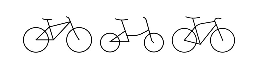 Bike icon vector logo template