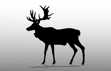 deer silhouette vector