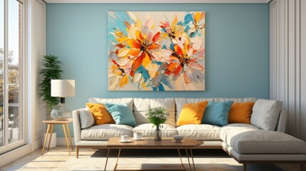 Unveil the extraordinary elegance of a single sunflower amidst a field of its peers,pastel colours, its petals an artist's palette of stunning shades, embodying both the harmony and individuality.