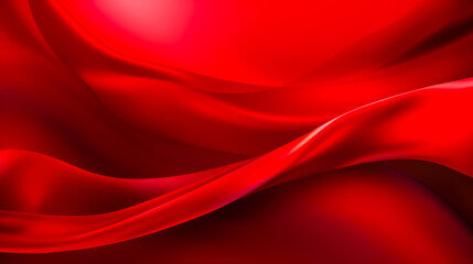 Red Background with a Red Fabric or Silk Texture A Romantic and Passionate Image AI Generative