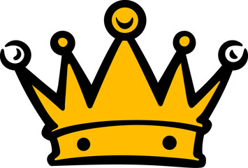 Hand drawn Crown Logo Illustration