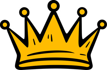 Hand drawn Crown Logo Illustration