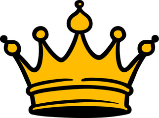 Hand drawn Crown Logo Illustration