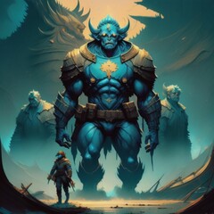 fantasy monster in magic world