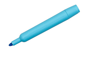 Blue highlighter marker for school