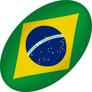 Brazil rugby ball.