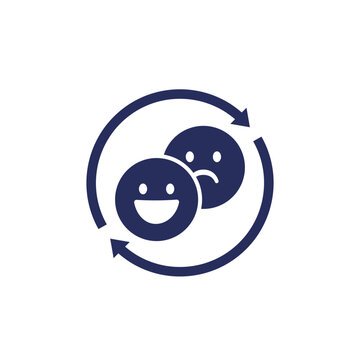 mood swings icon with emoji