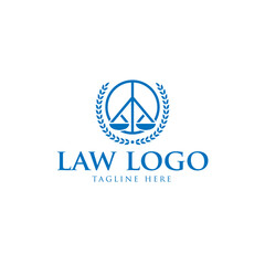 Law consultancy firm logo design, law firm logo design template
