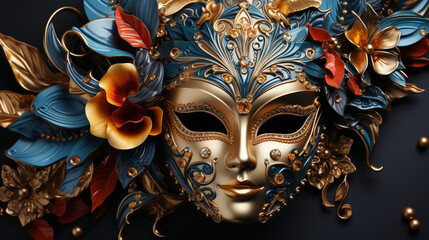 Maskerade-Feier: Karnevalsmaske für Veranstaltungen - obrazy, fototapety, plakaty