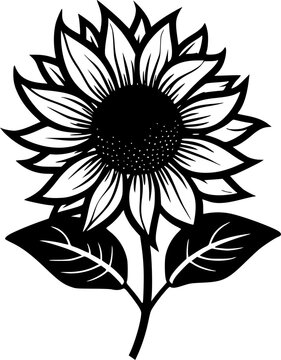 recommend clip art: Sunflower - High Quality Vector Logo - Vector illustration ideal for T-shirt graphic
