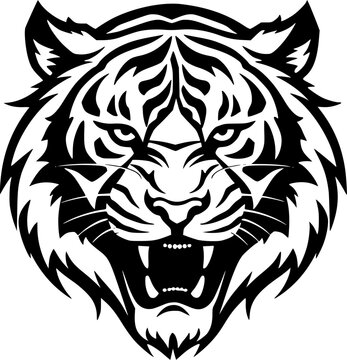 recommend clip art: Tiger - Minimalist and Flat Logo - Vector illustration