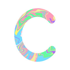 Alphabet letter C