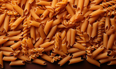 Texture background, from different pasta close-up.