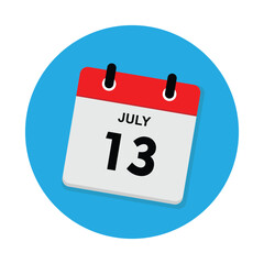 13 july icon with white background