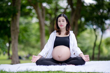 Fototapeta premium young pregnant woman